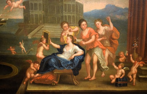 Louis XIV - The Toilet of Venus -  Bolognese school of the 17th century
